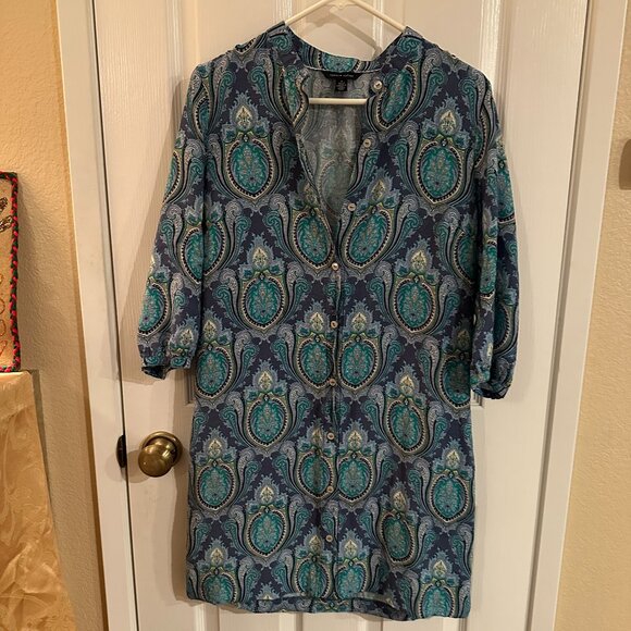 Tommy Hilfiger Women Paisley Dress Sz Medium - Picture 1 of 4
